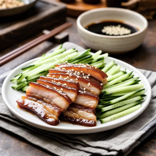 Pork Shabu and Cucumber Chinese Salad