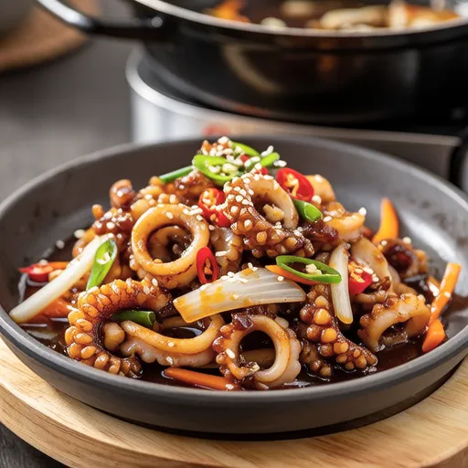 Spicy Stir-fried Squid