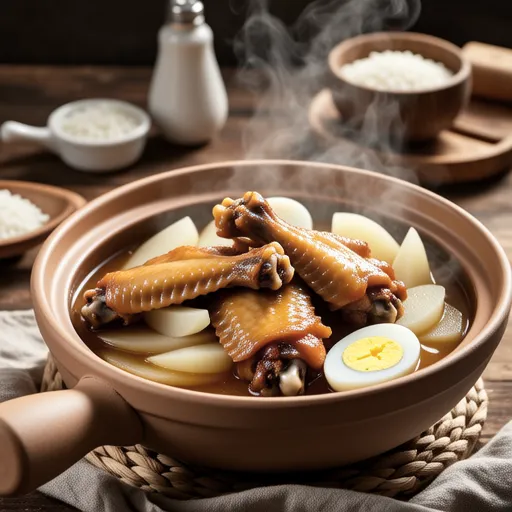 Simmered Chicken Wings and Daikon