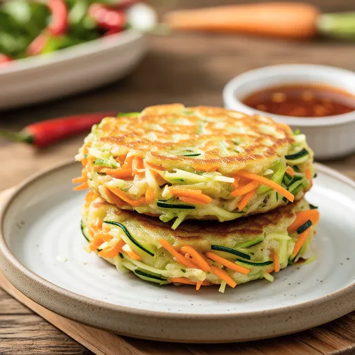 Crispy Carrot and Zucchini Pancakes