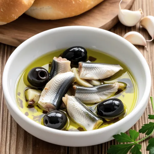 Olive and Canned Mackerel Ajillo