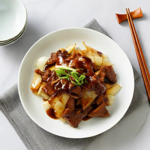 Pork Belly and Daikon Stir-fry with Ponzu