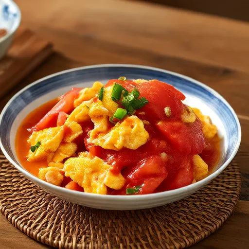 Saltato di pomodori e uova