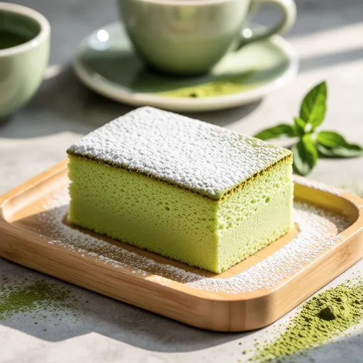 Fluffy Matcha Chiffon Cake