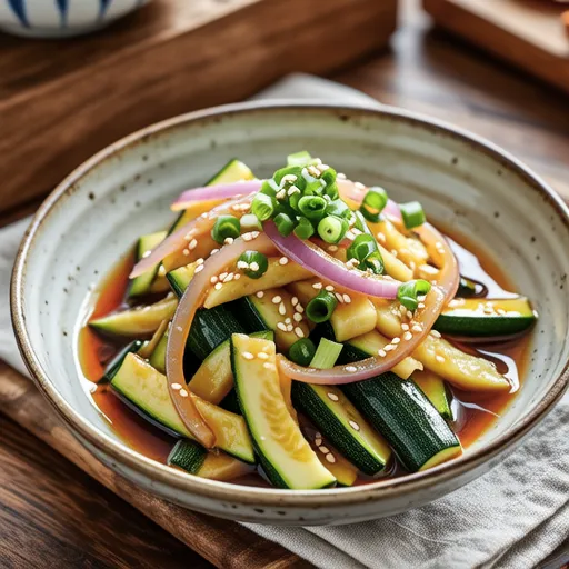 Stir-fried Zucchini and Onion Side Dish
