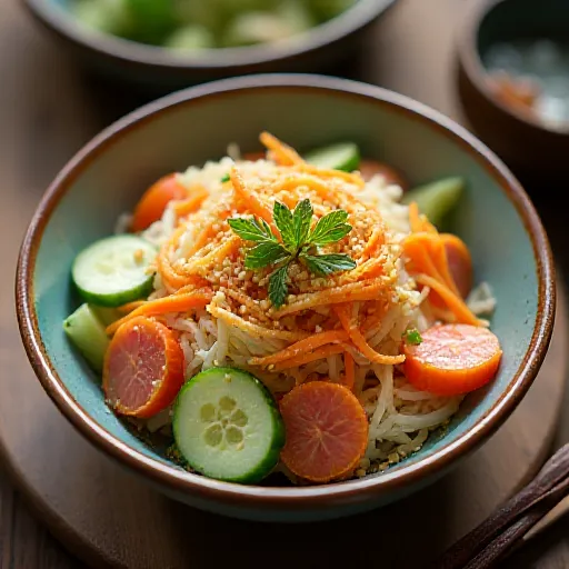 Kiriboshi Daikon Sesame Dressing Salad