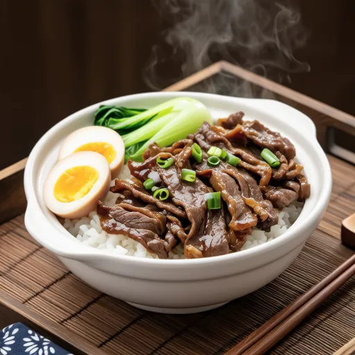 Beef and Cabbage Sukiyaki Bowl