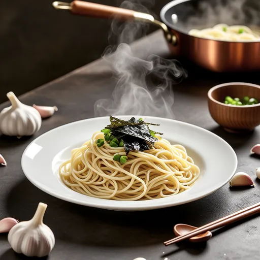Butter Soy Sauce Pasta with Roasted Seaweed
