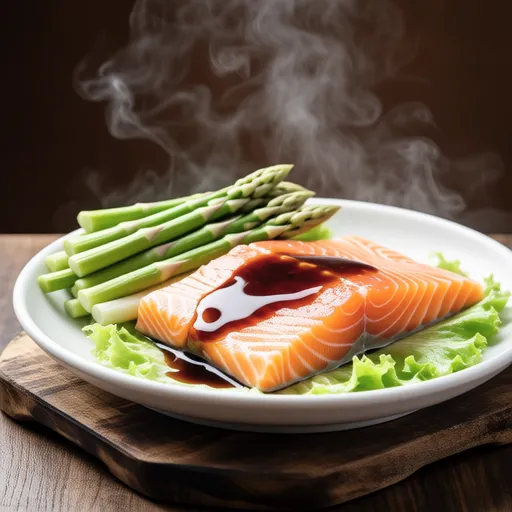 Simple Steamed Salmon and Cabbage
