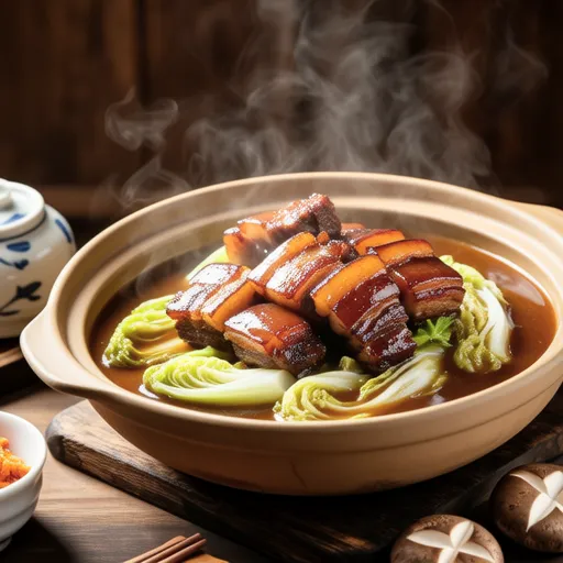Sweet and Savory Simmered Pork and Chinese Cabbage