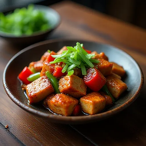 Stir-fried Pork Belly with Peppers