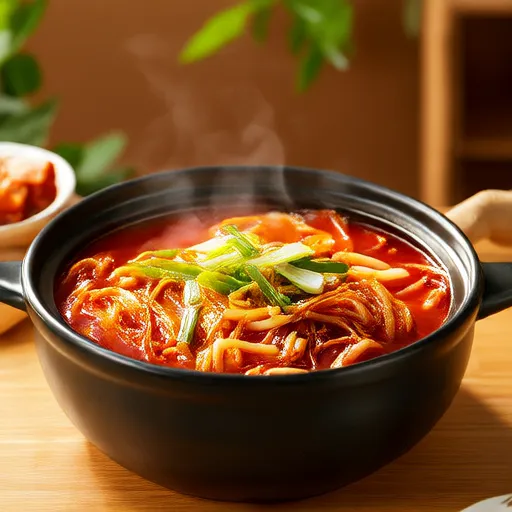 Soupe de germes de soja au kimchi