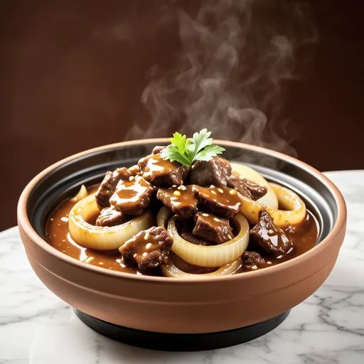 Beef and Onion Curry Soy Sauce Stir-fry Style