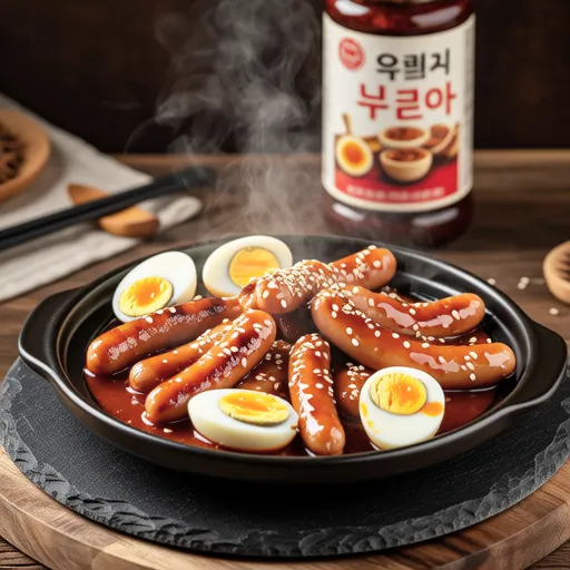 Vienna Sausage and Quail Egg Stir-fry in Gochujang Sauce
