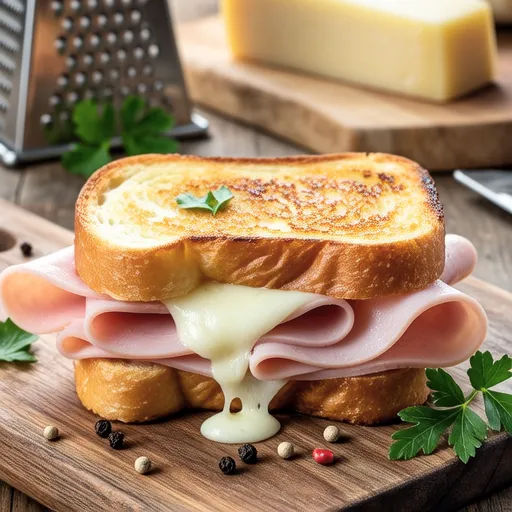 French Croque Monsieur Sandwich