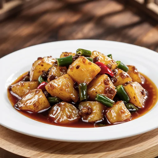 Potato Braised with Chili