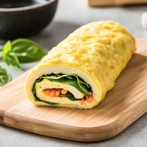 Perilla Leaf Egg Roll