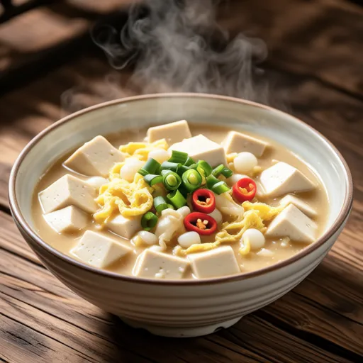 Simple Tofu Shrimp Paste Soup