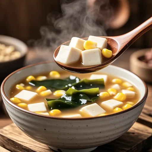 Hanpen and Corn Chinese Soup