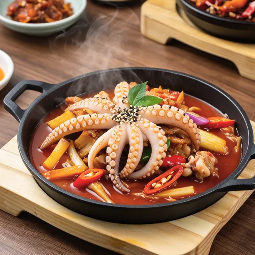Spicy Stir-fried Squid (Ojingeo Bokkeum)