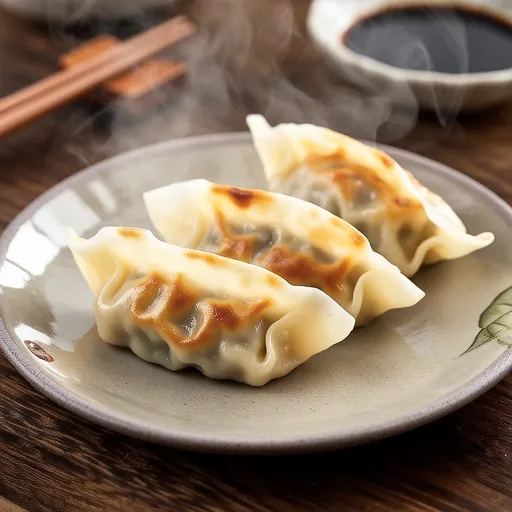 Non-wrapped Mentai Cheese Gyoza