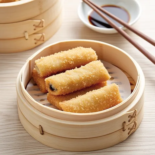 바삭한 만두 피 치즈 스틱