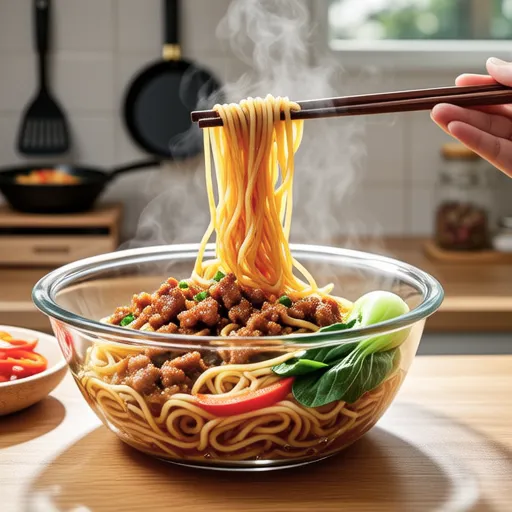 Japchae with Ground Pork and Vermicelli