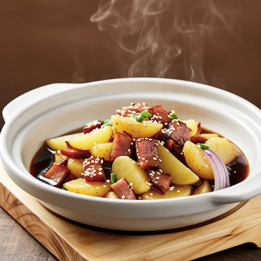 Potato Ham Stir-fry