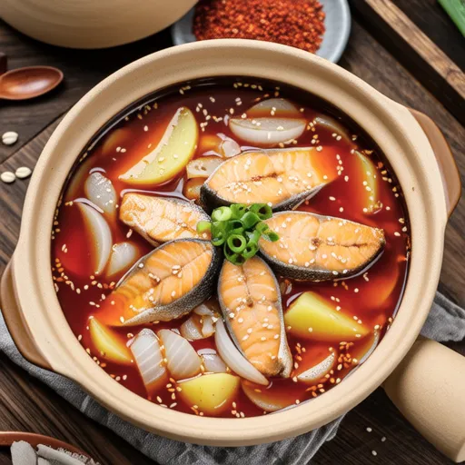 Spicy Pollock Potato Soup