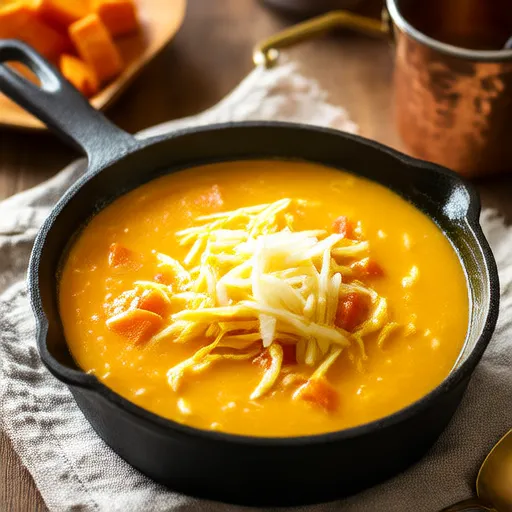 Creamy Sweet Potato and Egg Soup