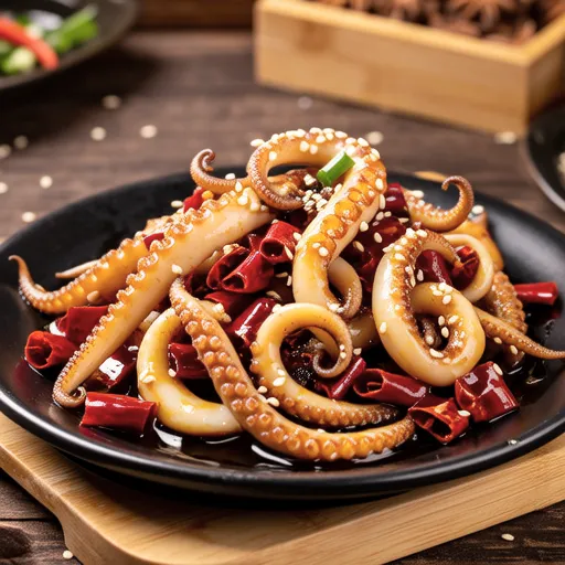 Fragrant Stir-fried Squid with Shishito Peppers