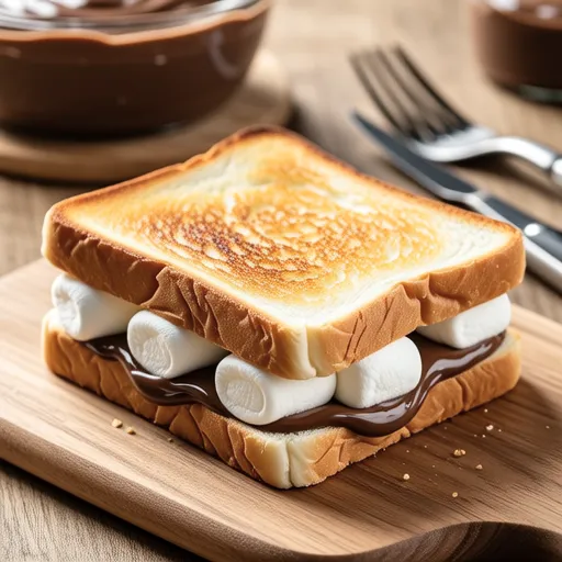 Nutella Marshmallow Toast