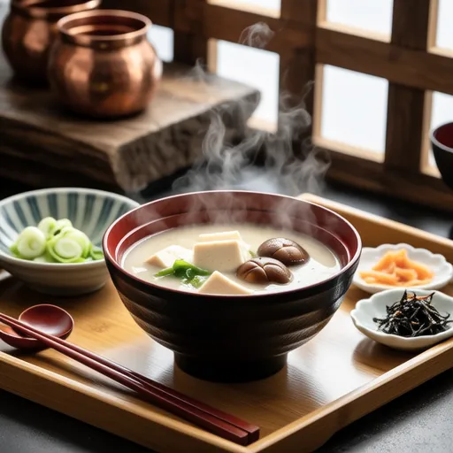 Fūnori and Nameko Miso Soup