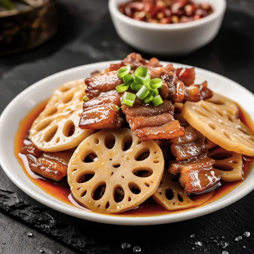 Stir-fried Lotus Root and Pork with Miso