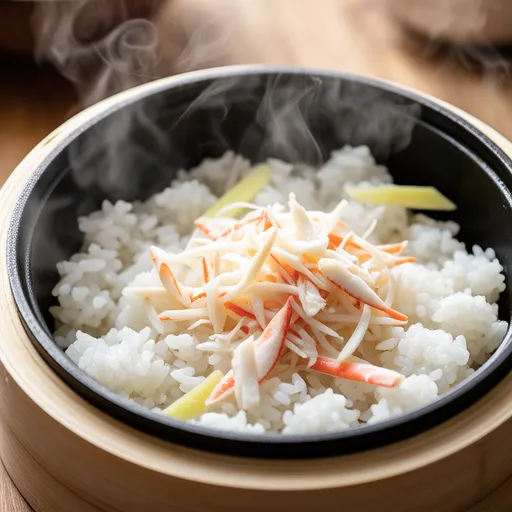 Crab Rice with Canned Crab