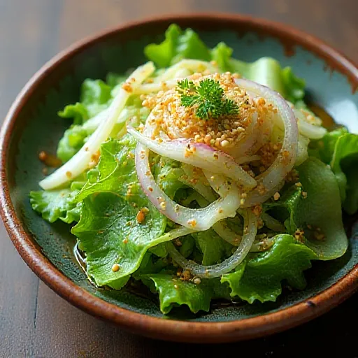 Mizuna and Shirasu Sweet Vinegar Salad