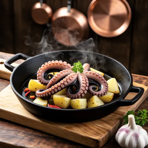 Octopus and Potato Ajillo