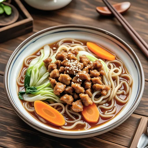 Chicken Mince and Carrot Glass Noodle Simmer