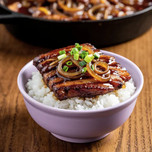 Spam Galbi Rice Bowl