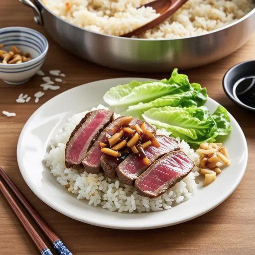 Tuna Garlic Steak Rice