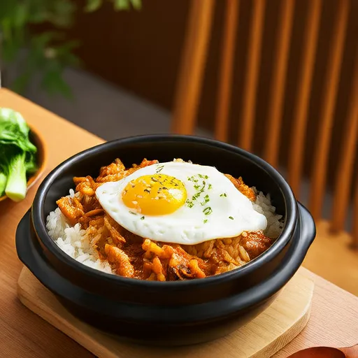 Arroz frito com kimchi
