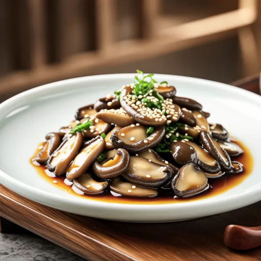 Simple Oyster Mushroom Perilla Seed Salad