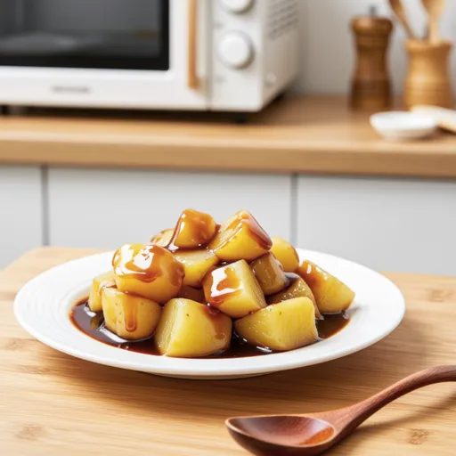 Potatoes Simmered in Soy Sauce and Butter