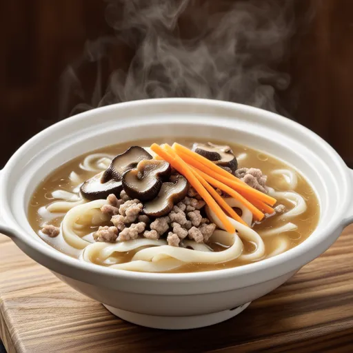 Pork Mince and Shiitake Vermicelli Soup