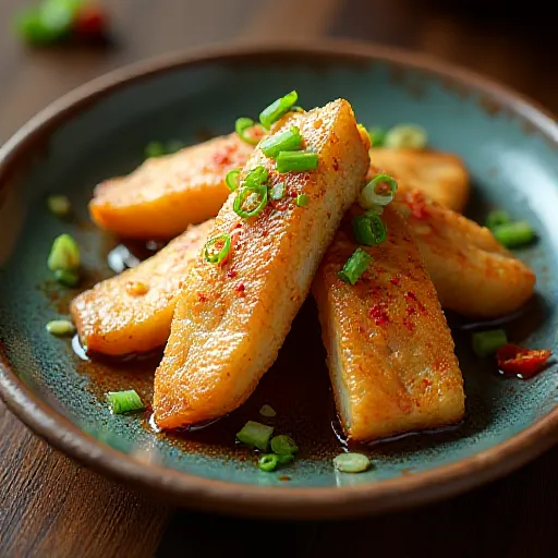 Fried Mackerel with Ginger Scallion Sauce