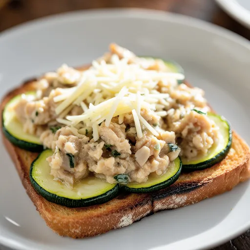 Zucchini and Tuna Mayo Toast
