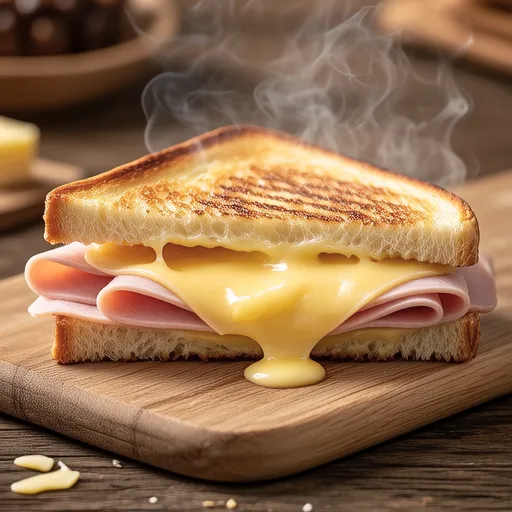 Ham and Cheese Hot Sandwich