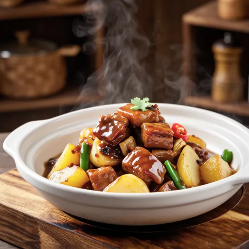 Potato and Spam Stir-fry