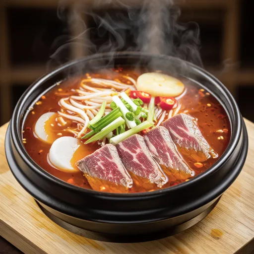 Spicy Korean Beef Soup with Hanwoo