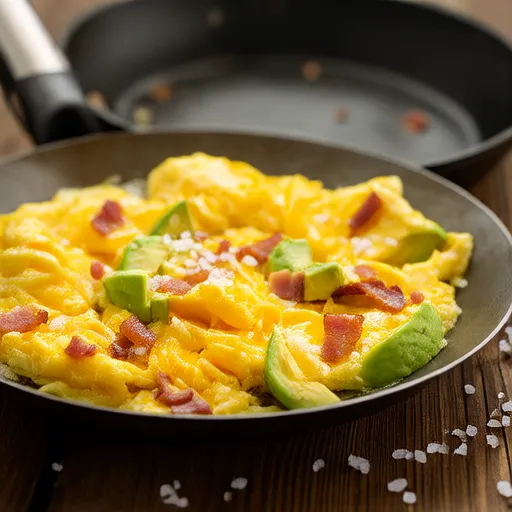 Avocado and Bacon Omelette